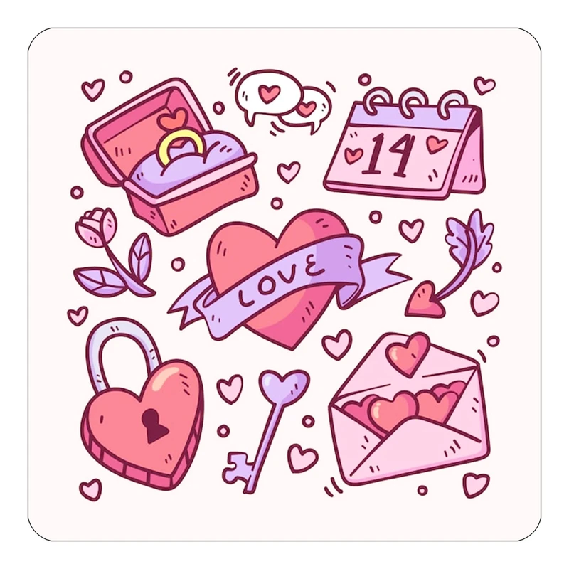 مگنت کاکتی طرح عاشقانه مدل mp37237