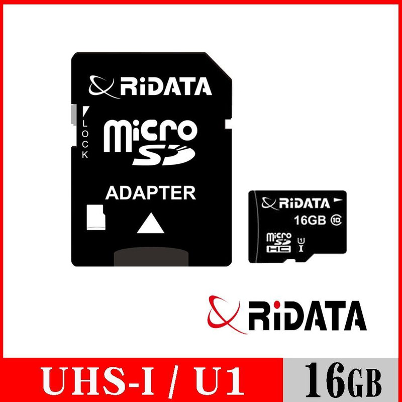 کارت حافظه microSDHC ری دیتا مدل High Speed کلاس 10 استاندارد UHS-I U1 به همراه آداپتور SD ظرفیت 16 گیگابایت