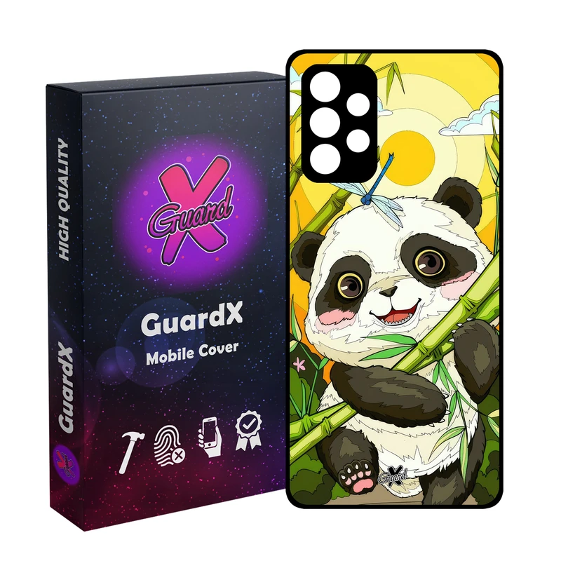 کاور گارد ایکس طرح پاندا مدل Glass10713 مناسب برای گوشی موبایل سامسونگ Galaxy A33 5G