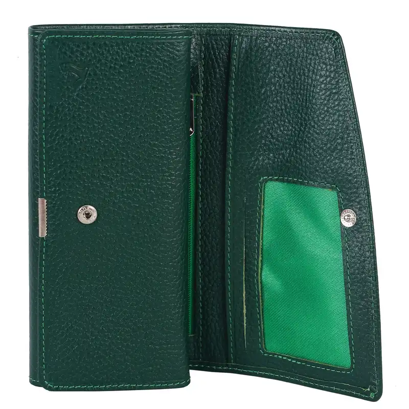 کیف پول زنانه چرم بارز مدل DM21.Foloter