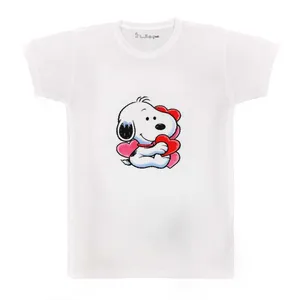 تی شرت بچگانه پرمانه طرح اسنوپی کد pmt.3619