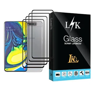LKG LK Glass MIX004 Screen Protector For Samsung Galaxy A80 Pack Of 4