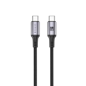 Levelo OTTO USB-C to USB-C Saffiano Leather Cable 1.2 m