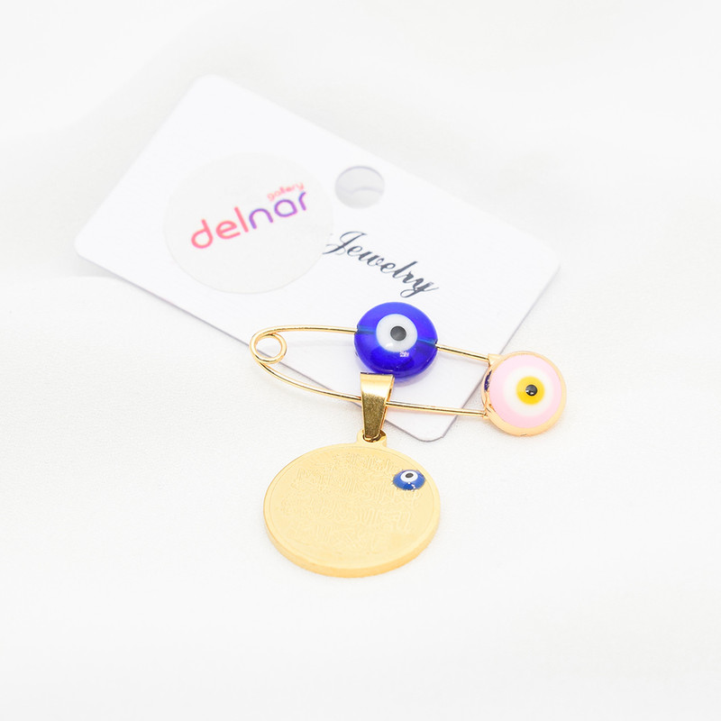 سنجاق سینه دخترانه دلنار گالری مدل و ان یکاد و چشم نظر