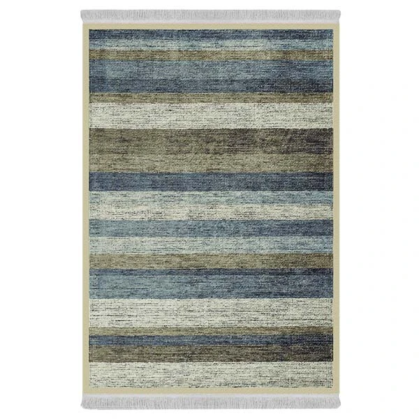 فرش پارچه‌ای دفه مدل فرشینه طرح مدرن کد 691