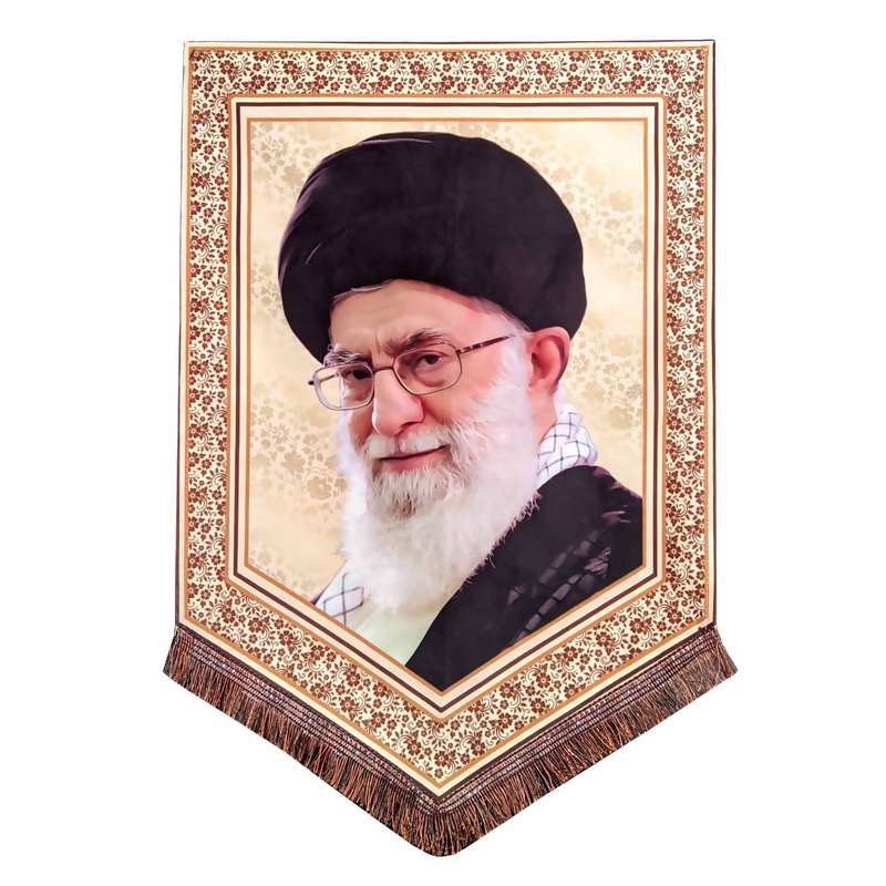 پرچم مدل تصویر رهبری حضرت آیه الله خامنه ای 041