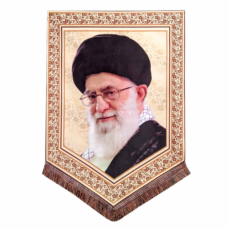 پرچم مدل تصویر رهبری حضرت آیه الله خامنه ای 041