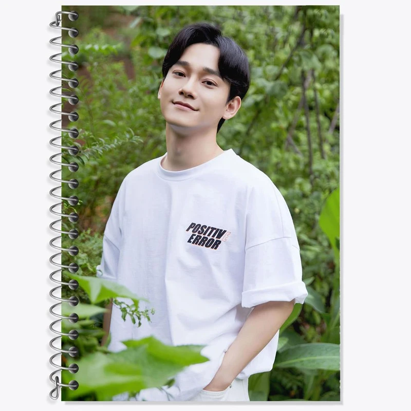 دفتر زبان 50 برگ خندالو مدل دو خط طرح چن گروه اکسو EXO کد 13340