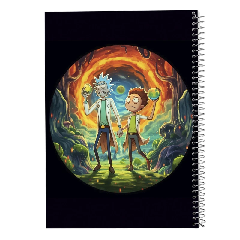 دفتر مشق 100 برگ مدوپد مدل ریک اند مورتی rick&morty کد DF10815