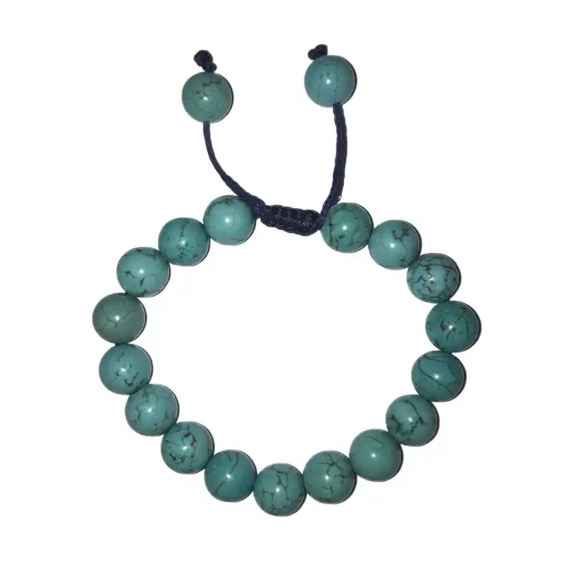 دستبند زنانه مدل سنگ فیروزه کد S-141