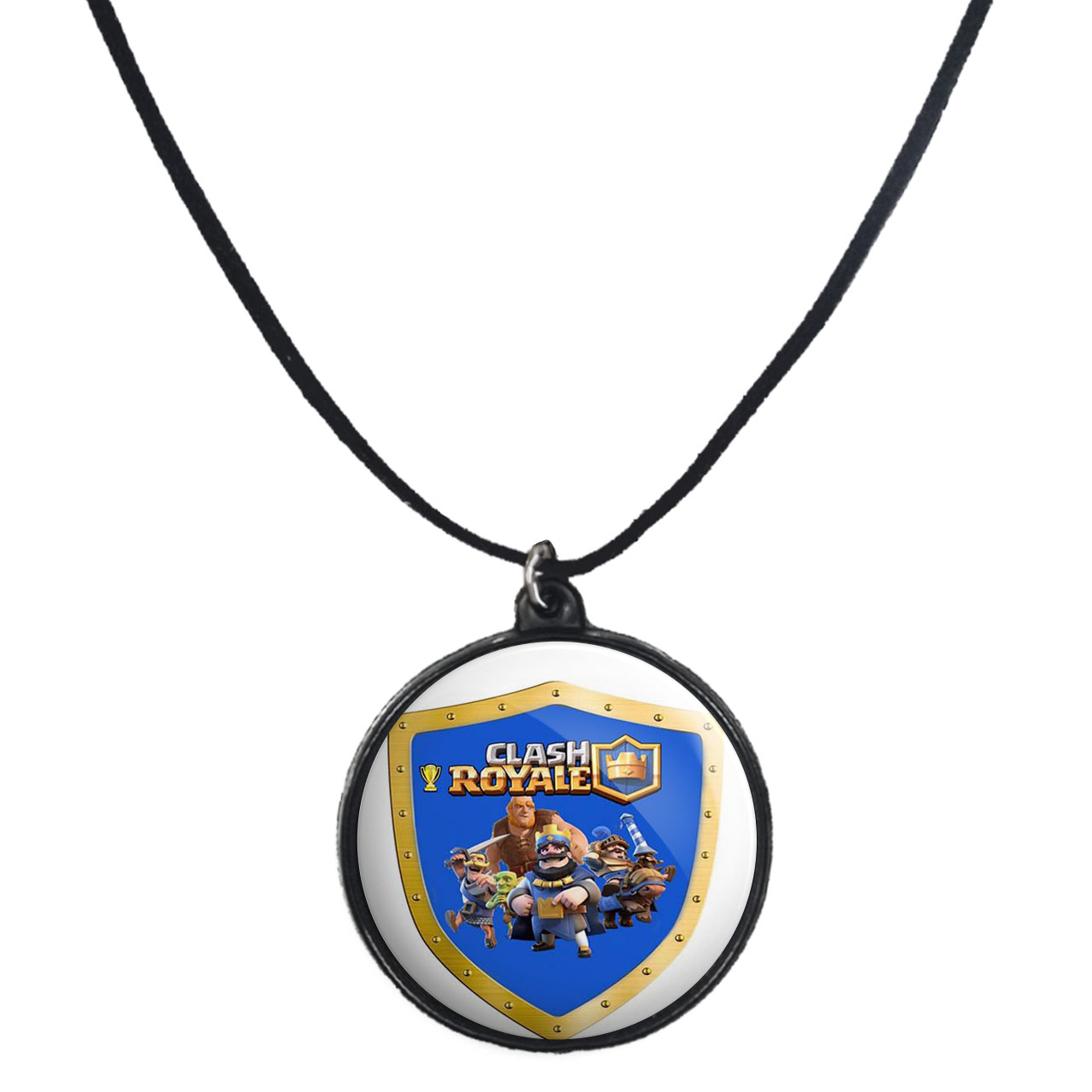 گردنبند پرمانه طرح کلش آف کلنز کد pmb.862 مدل دو طرفه