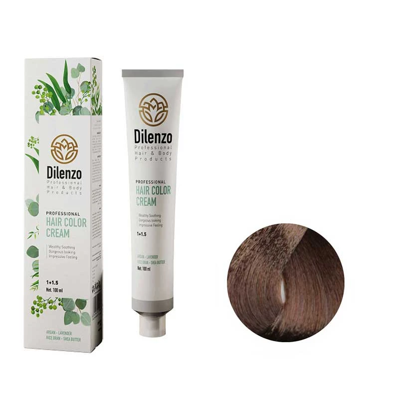 رنگ مو دیلنزو شماره 4CH حجم 100 میلی لیتر رنگ قهوه ای شکلاتی متوسط