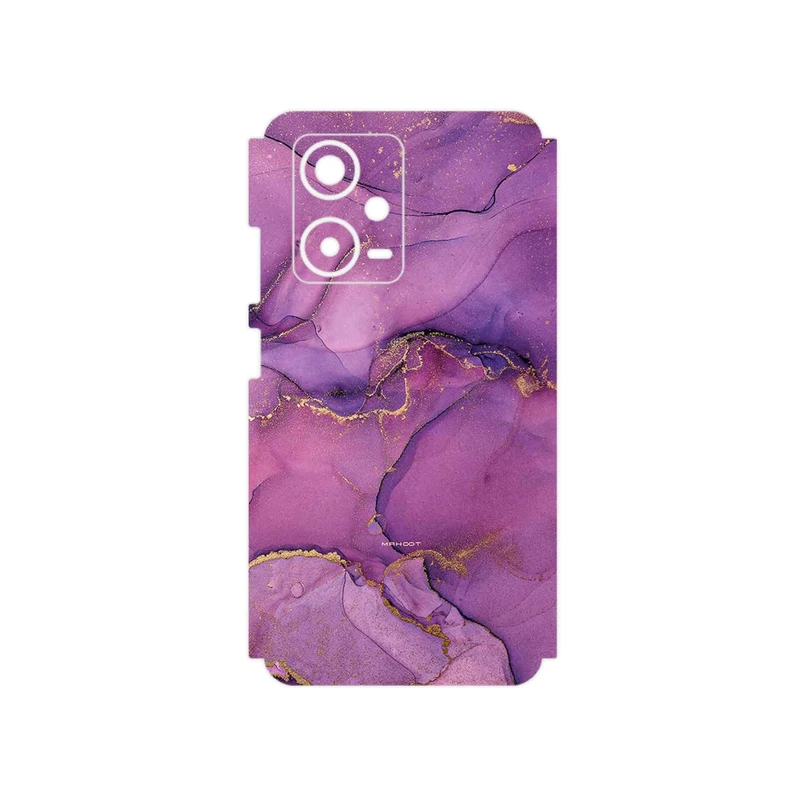 برچسب پوششی ماهوت مدل Purple Marble مناسب برای گوشی موبایل شیائومی Redmi Note 12 Pro Plus