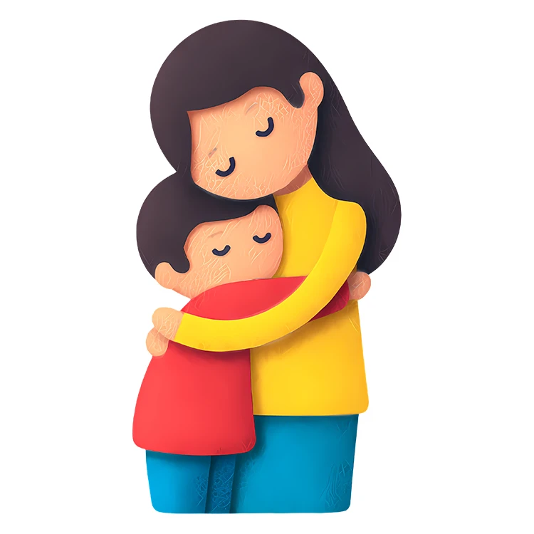 استیکر پارچه و لباس پاد آفرین مدل مادر و پسر کد S2488