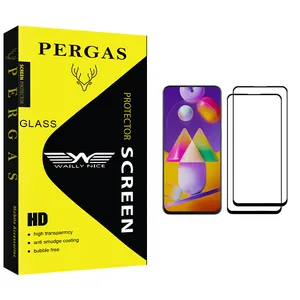 Waily Nice Pergas Glass Screen Protector For Samsung Galaxy M31s Pack Of 2