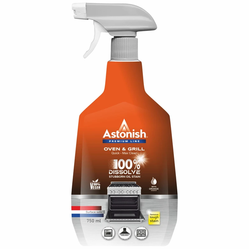 اسپری پاک کننده فر و اجاق گاز استونیش مدل Quick-Max حجم 750 میلی لیتر