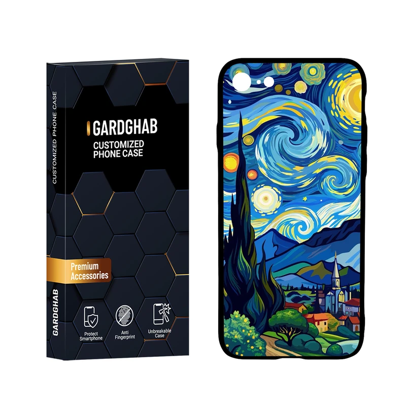 کاور گارد قاب مدل هنری مناسب برای گوشی موبایل اپل iPhone 7 / 8 / SE 2020 / SE 2022