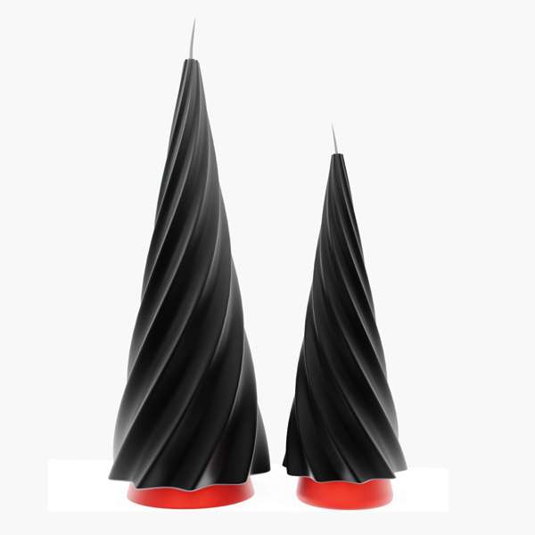  شمع طرح کاج اکلیلی مدل ایتالی بسته دو عددی