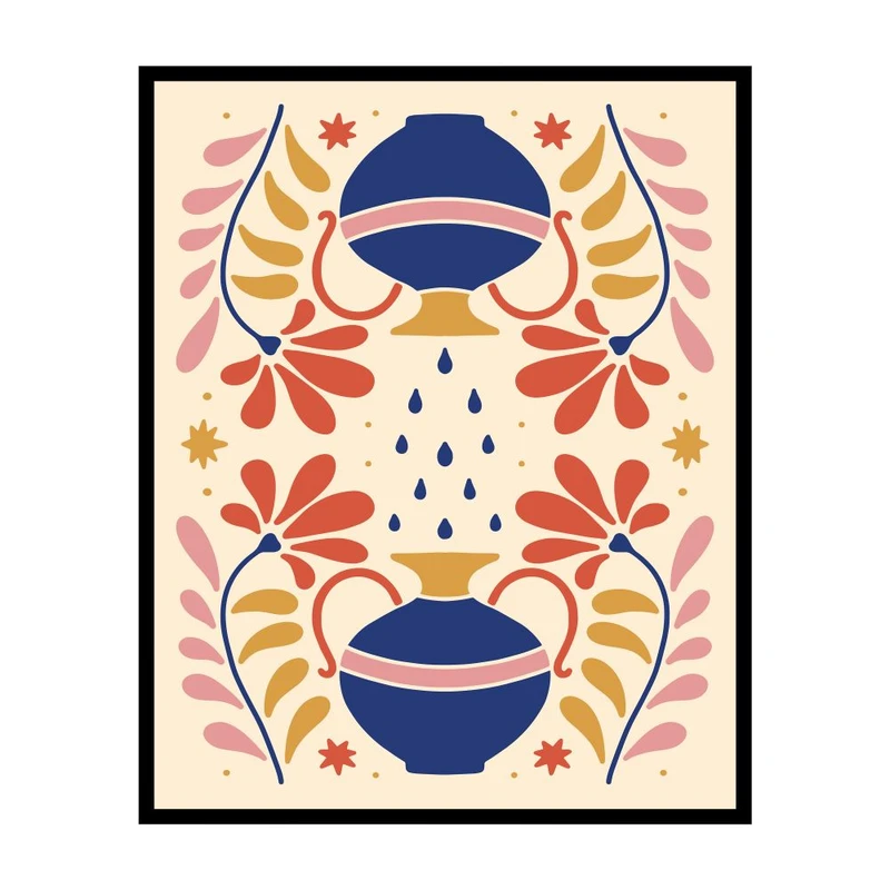 پوستر مدل چاپ گلدان