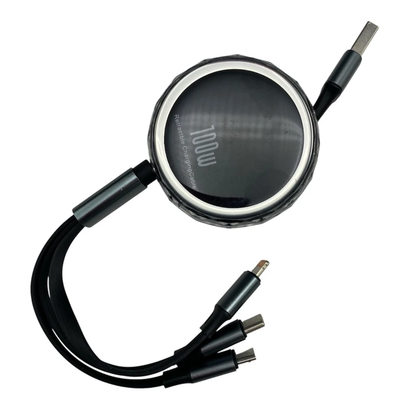 کابل تبدیل USB به لایتنینگ / MicroUSB / USB-C مدل 3in1 طول 1 متر