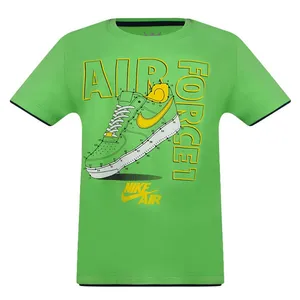 تی شرت آستین کوتاه پسرانه مدل کتانی 