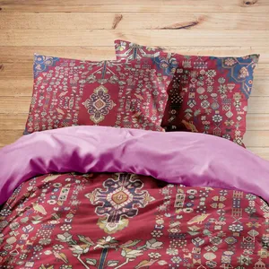 سرویس روتختی مدوپد طرح قالیچه آباده لچک و ترنج مدل C-abade04 یک نفره 4 تکه