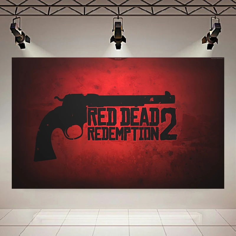  پوستر پارچه ای طرح گیم (4) مدل Red Dead Redemption 2  کد PD1683