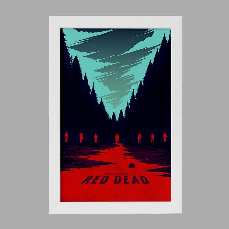 تابلو خندالو مدل رد دد (Red Dead) کد F4458