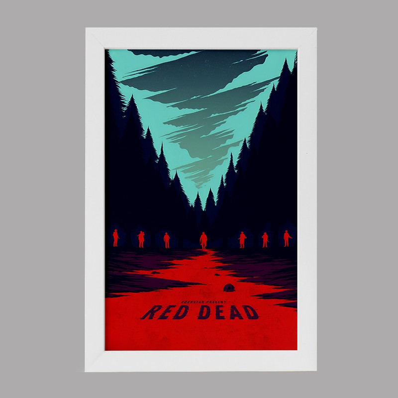 تابلو خندالو مدل رد دد (Red Dead) کد F4458