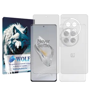 Wolf transparent Screen Protector Suitable for OnePlus 12 Mobile Phone with Back Protector
