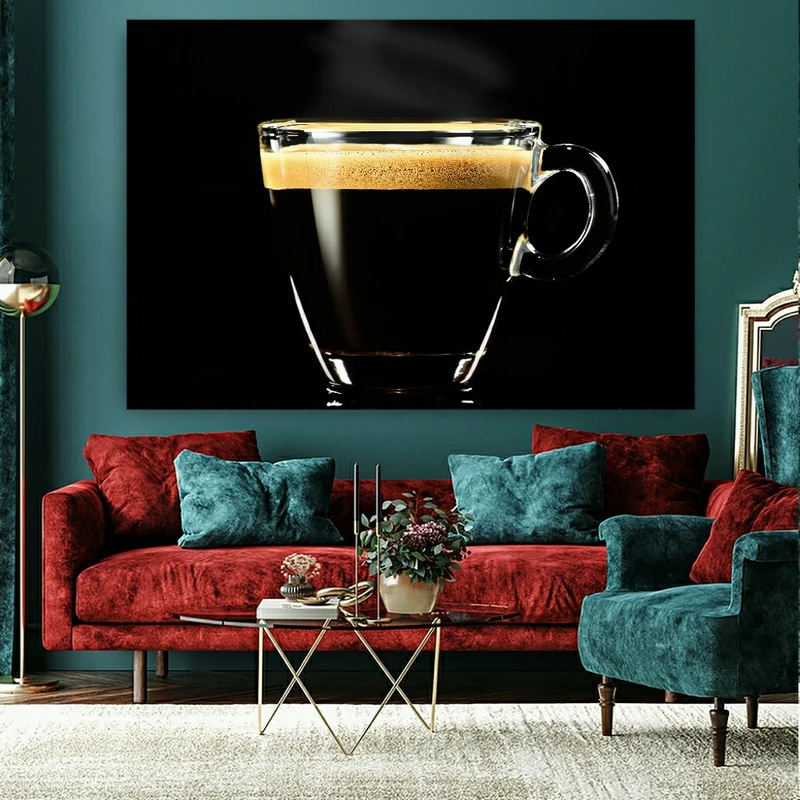 پوستر دیواری طرح فنجان قهوه مدل SDP3709