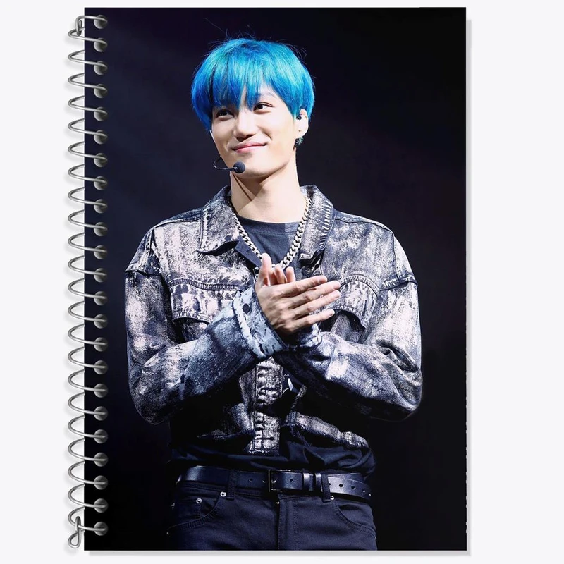 دفتر زبان 50 برگ خندالو مدل دو خط طرح کای گروه اکسو EXO کد 13385