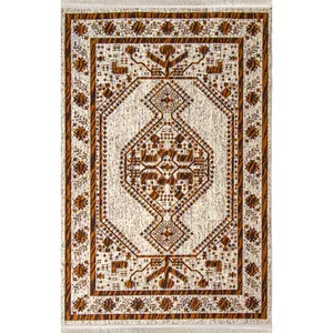 فرش ماشینی الیت طرح کهنه‌نما مدل S406-1