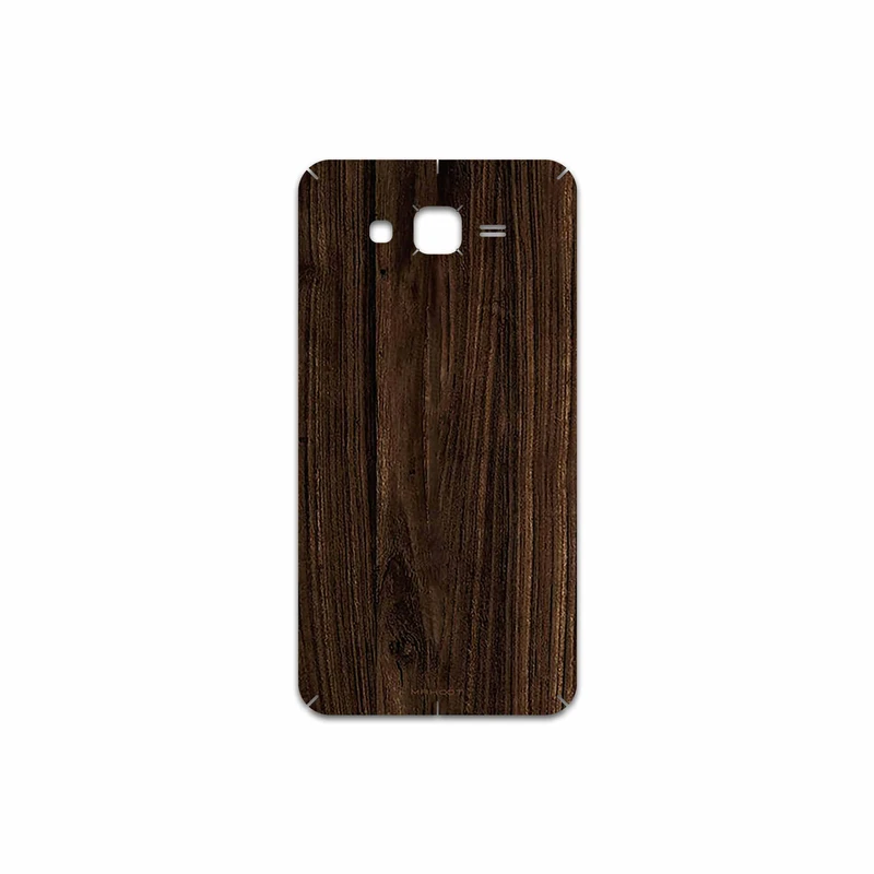 برچسب پوششی ماهوت مدل Dark Walnut Wood مناسب برای گوشی موبایل سامسونگ Galaxy J7 2015