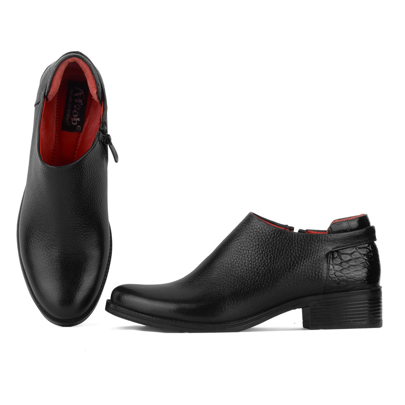 کفش زنانه پاتن چرم آفتاب مدل SL9