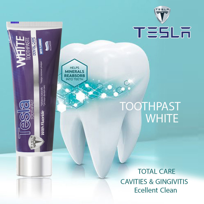 خمیر دندان تسلا مدل  7Total Care وزن 100 گرم مجموعه 2 عددی