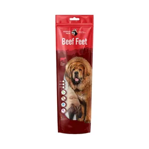 تشویقی سگ هاپومیل مدل پاچه گاو کد Beef Feet M وزن 150 گرم