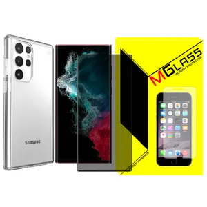 کاور ام‌گلس مدل Clear-PR-MG مناسب برای گوشی موبایل سامسونگ Galaxy S24 Ultra 5G به همراه محافظ صفحه نمایش گوشی