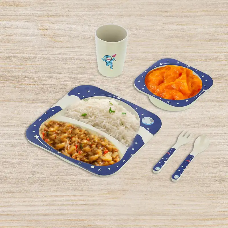 ظرف غذای 5 تکه کودک کوکو مدل فضانورد