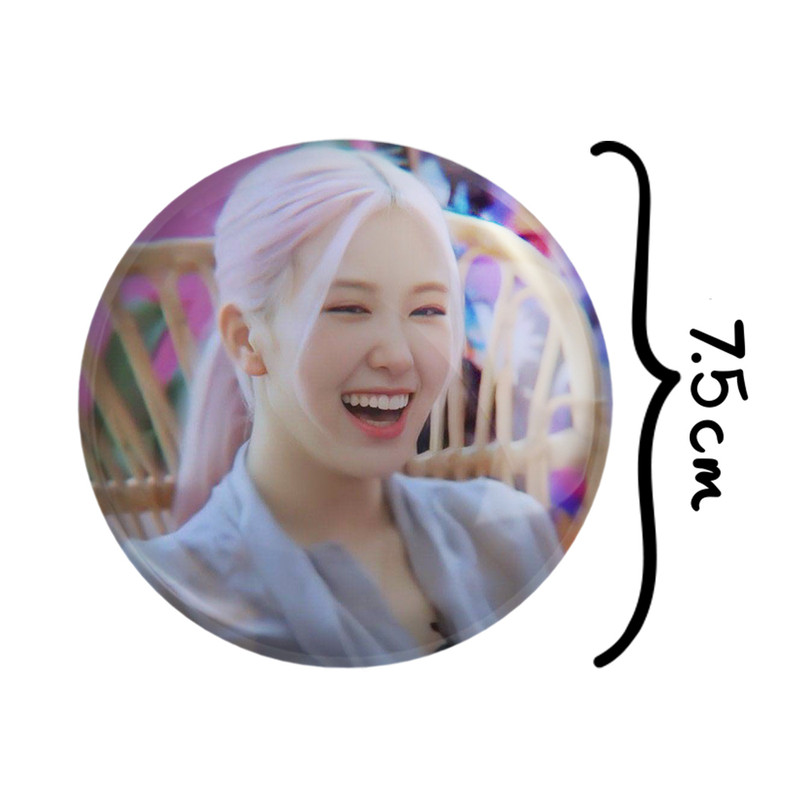 آینه جیبی خندالو مدل رزی گروه بلک پینک Black Pink  کد 3102