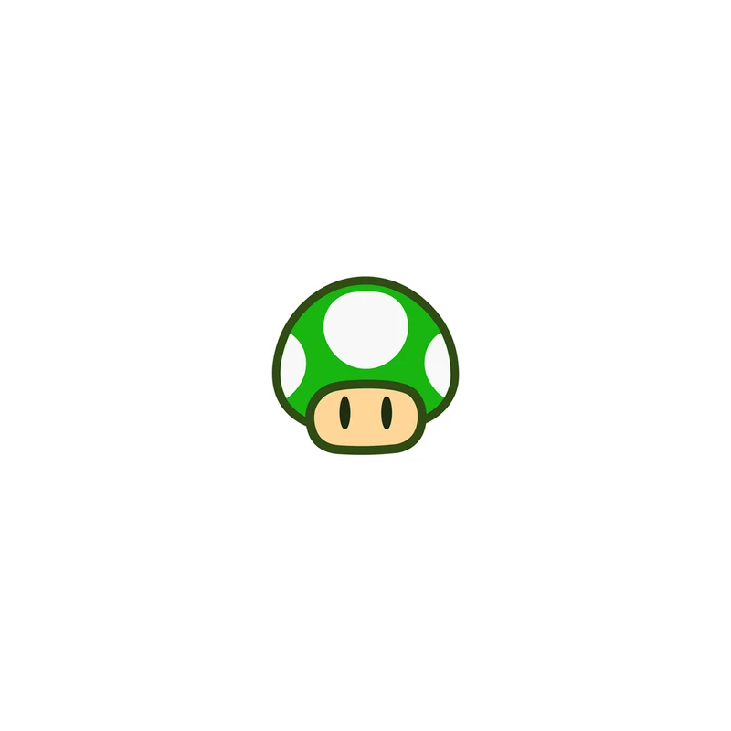 استیکر لپ تاپ لولو طرح قارچ بازی MARIO کد 662