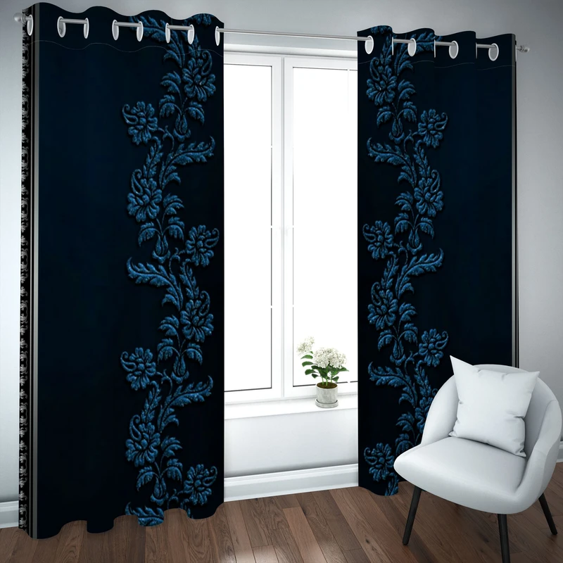 پرده مدل چاپی هازان سایز 300×150 سانتی متر 