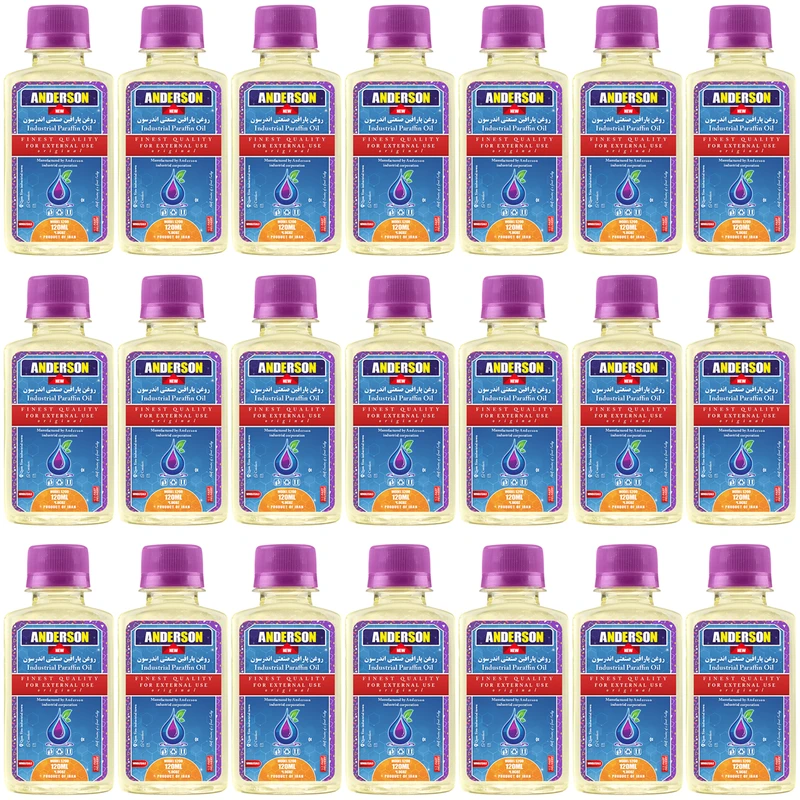 پارافین مایع صنعتی اندرسون مدل S200 حجم 120 میلی لیتر بسته 21 عددی