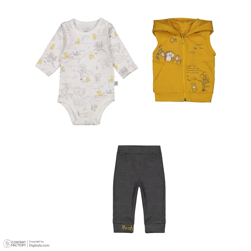 ست 3 تکه لباس نوزادی ایندیگو مدل 140323828