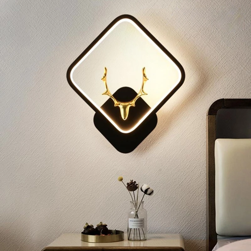 عکس شماره 2 : چراغ دیواری مدل ال ای دی طرح گوزن