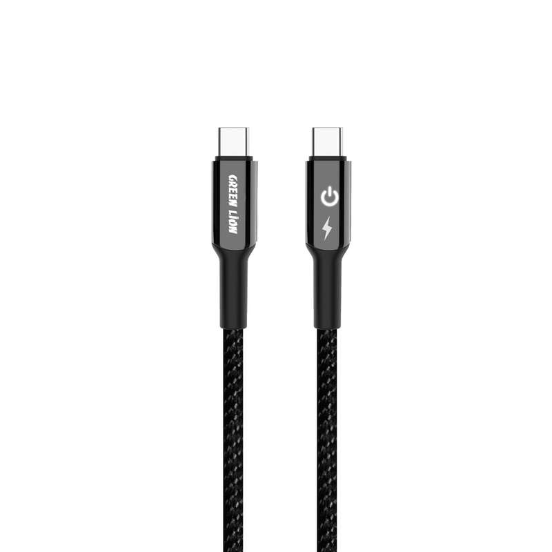 کابل تبدیل USB-c گرین لاین مدل Braided timer طول 1 متر کابل تبدیل USB-c گرین لاین مدل Braided timer طول 1 متر