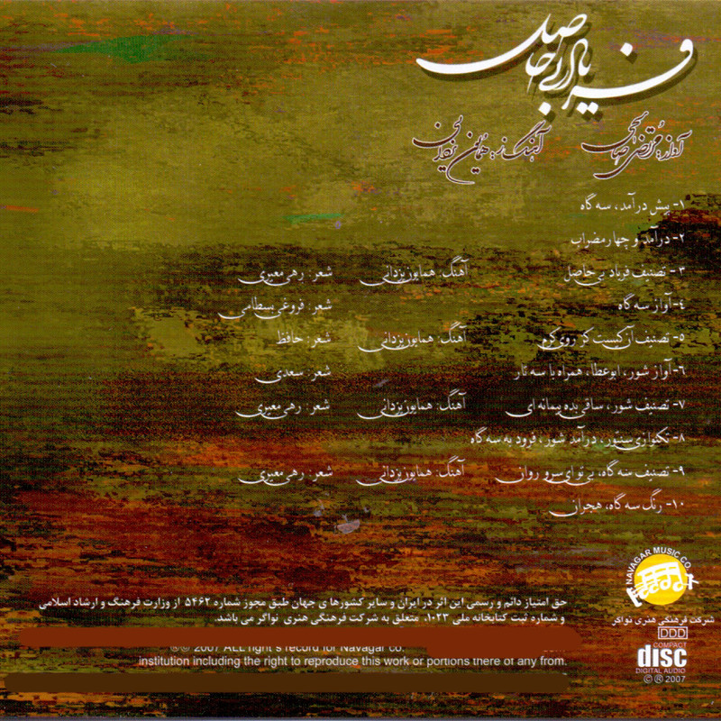 آلبوم موسیقی فریاد بی حاصل اثر مرتضی صالحی