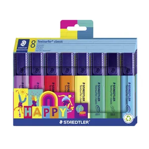 ماژیک علامت گذار استدلر مدل HAPPY مجموعه 8 عددی