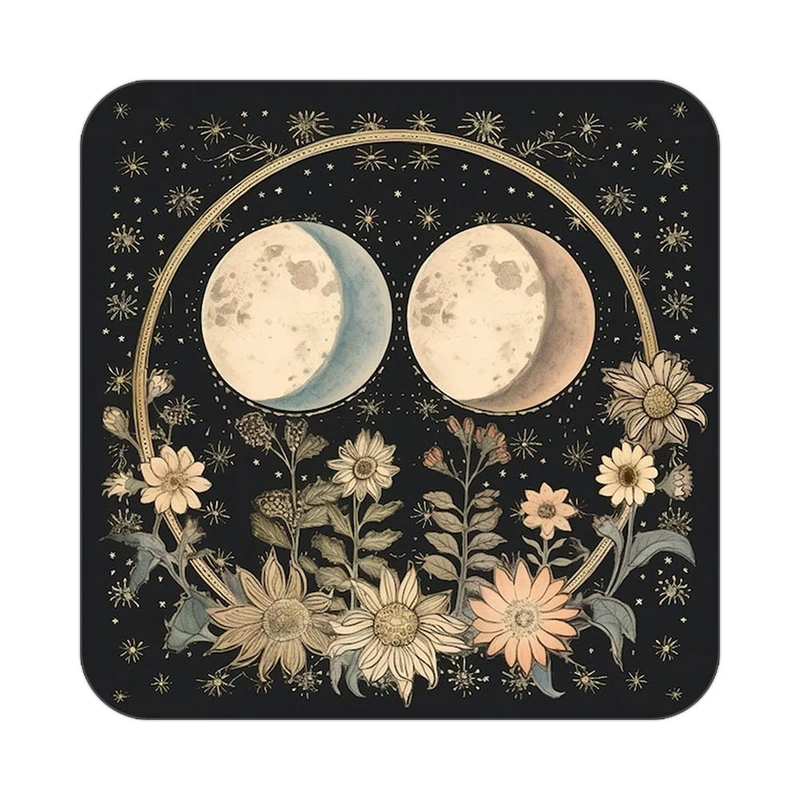 زیر لیوانی کاکتی طرح ماه و ستاره مدل mp53115