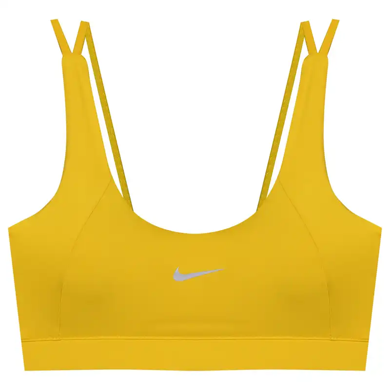 نیم تنه ورزشی زنانه مدل پد دار بدون فنر کد 4521-290P رنگ زرد